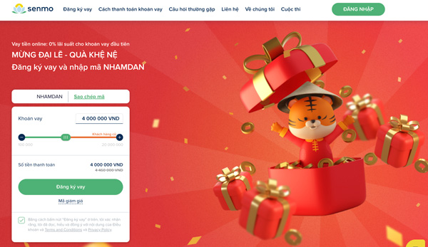 Senmo - Ứng dụng vay tiền chỉ cần CMND