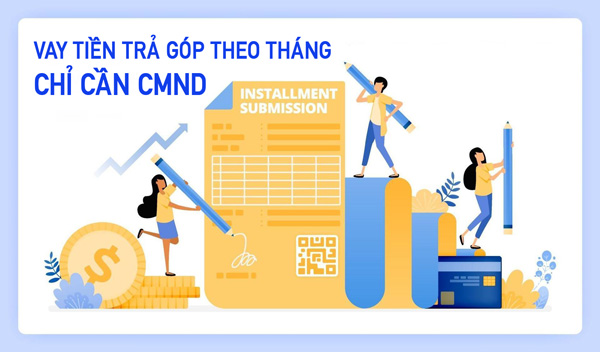 Vay tiền trả góp. Ảnh bìa