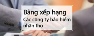 Xếp hạng các công ty bảo hiểm nhân thọ. Ảnh bìa