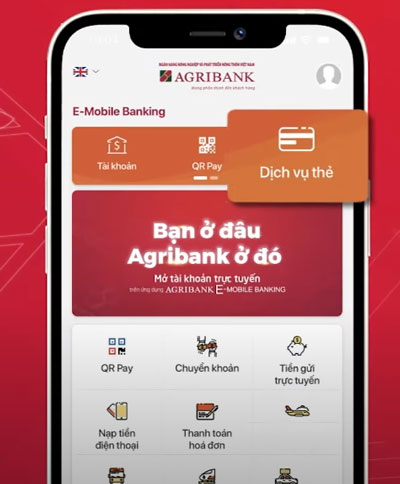 Kích hoạt qua app E-Mobile Banking