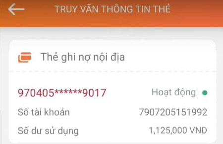 Tra cứu thông tin thẻ Agribank qua ứng dụng E-Mobile Banking