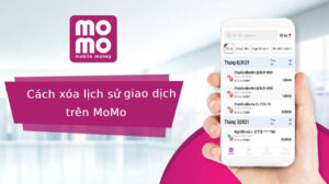 Xóa lịch sử giao dịch momo