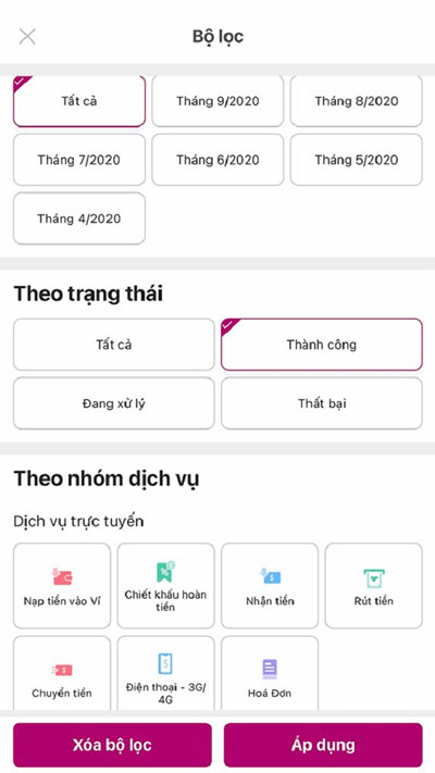 Hướng dẫn cách xem lịch sử giao dịch Momo