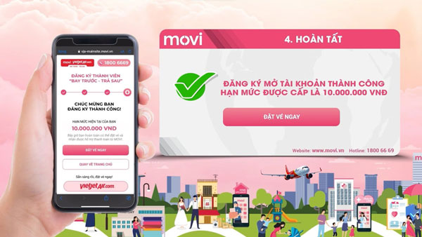 Hướng dẫn cách đăng ký vay tiền online tại Movi